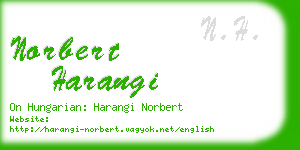 norbert harangi business card